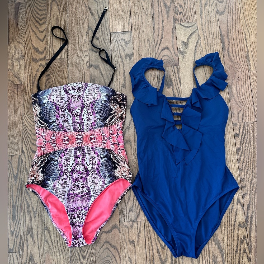 2 beautiful one-piece bathing suits. Mint condition!!